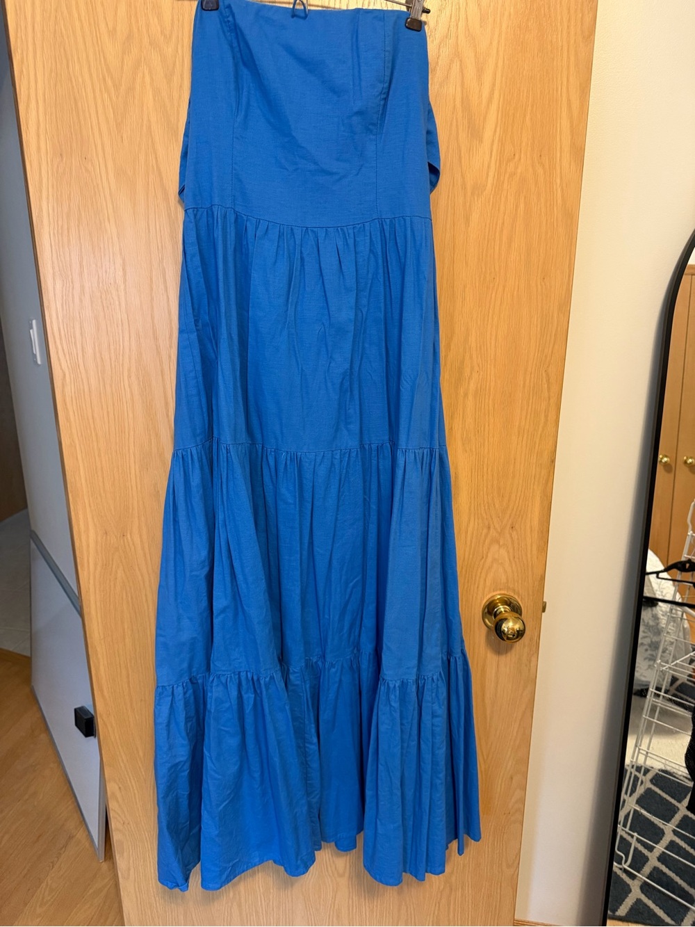 Women’s Blue Tiered Maxi Dress
